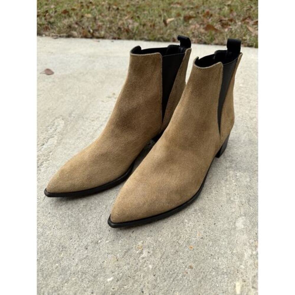 Acne Studios 7 | EU 38 Jensen Brown Suede Leather Ankle Chelsea Boot Pointed Toe
